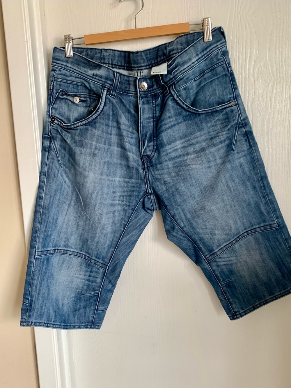 H&M Faded Blue Denim Jean Shorts